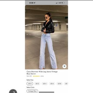 NWT Princess Polly wide leg jeans